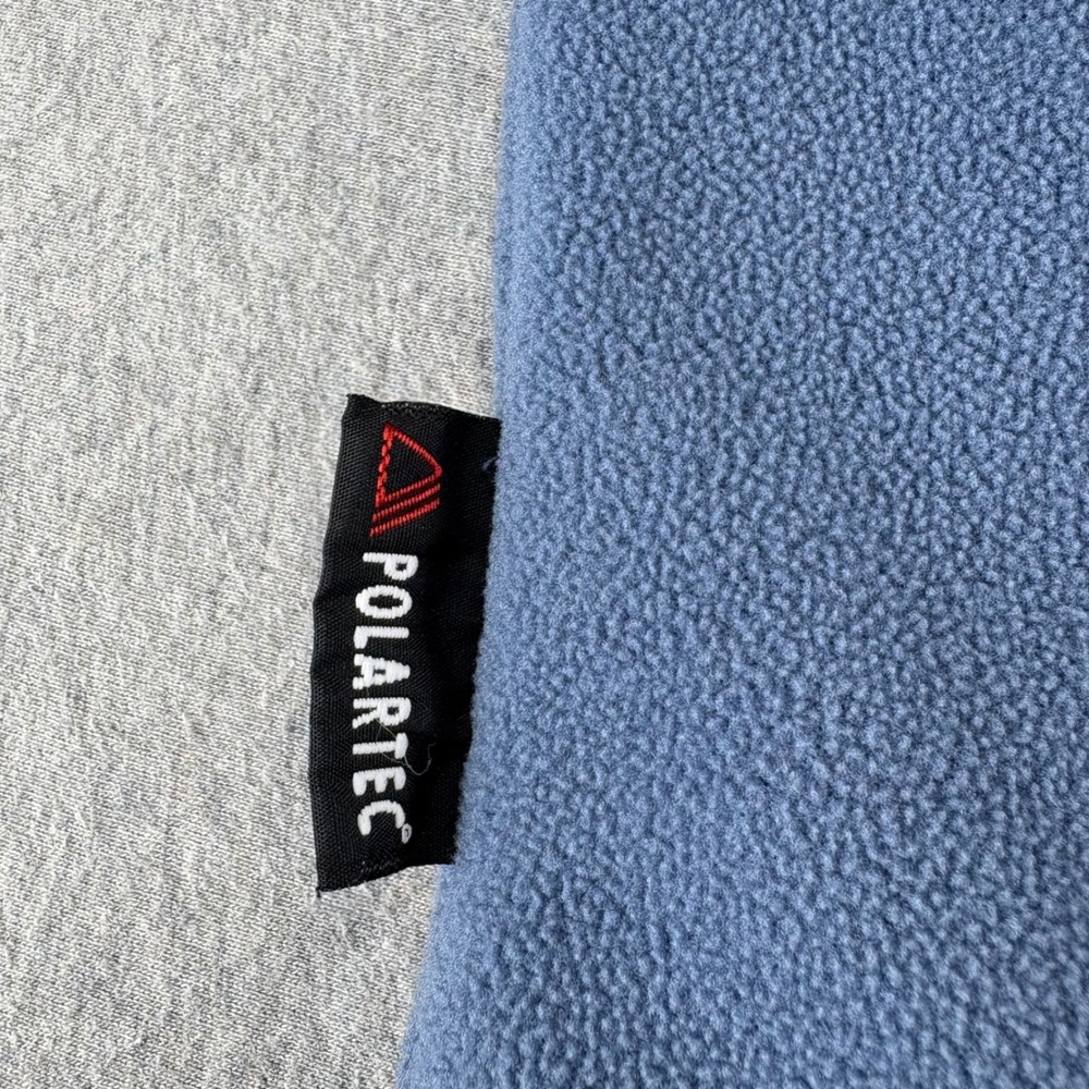 L.L.Bean Fleece Pullover Mens L Polartec Quarter Zip Blue Long‎ Sleeve Casual - Picture 11 of 12